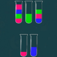 Water Sorting Color in the bottle