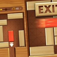EXIT : unblock red wood block