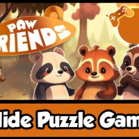 Paw Friends - Slide Puzzle Game